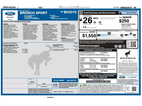 Used 2021 Ford Bronco Sport Big Bend image 37