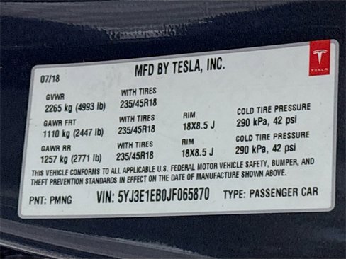 Used 2018 Tesla Model 3 Long Range image 32