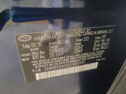 Used 2020 Hyundai Santa Fe SEL w/ Cargo Package image 33