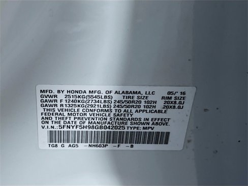 Used 2016 Honda Pilot Touring image 34