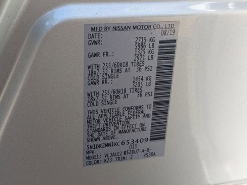 Used 2019 Nissan Pathfinder SV w/ Rock Creek Edition image 21