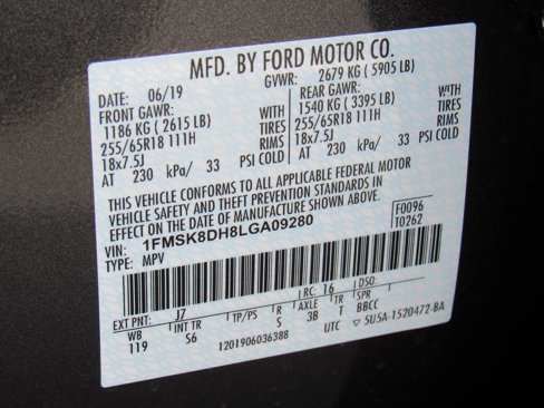 Certified 2020 Ford Explorer XLT w/ Equipment Group 202A image 22