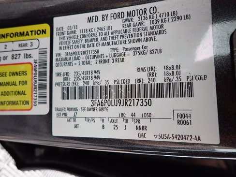 Used 2018 Ford Fusion SE w/ Equipment Group 601A image 41