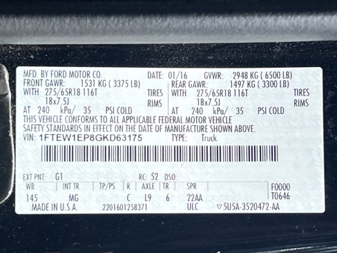 Used 2016 Ford F150 XLT w/ Equipment Group 301A Mid image 20