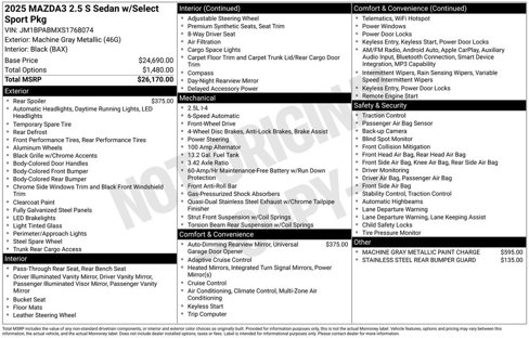 Certified 2025 MAZDA MAZDA3 s image 4
