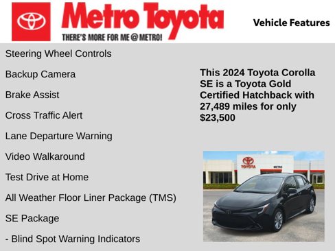 Certified 2024 Toyota Corolla SE image 16