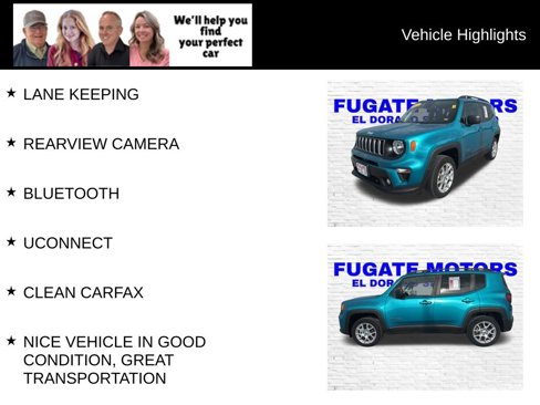 Used 2022 Jeep Renegade Latitude w/ Convenience Group image 9