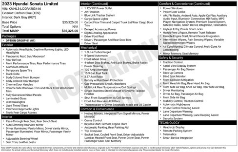 Used 2023 Hyundai Sonata Limited image 33