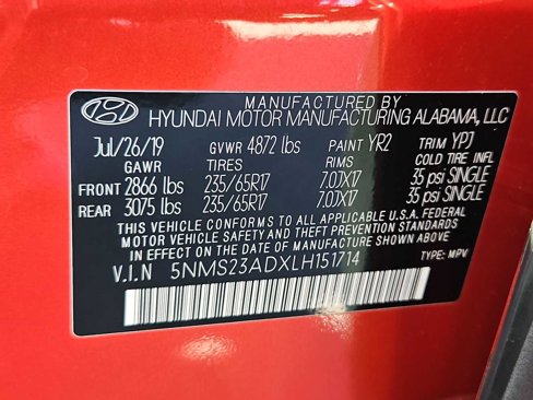 Certified 2020 Hyundai Santa Fe SE image 30