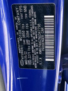 Used 2022 Hyundai Elantra Limited w/ Cargo Package image 34