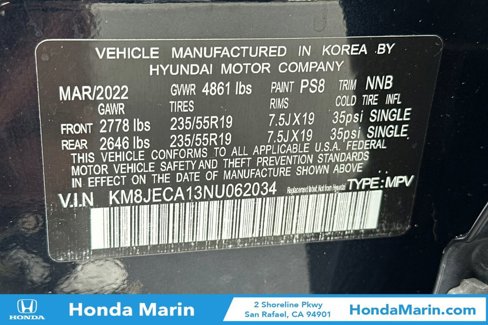 Used 2022 Hyundai Tucson Limited image 39