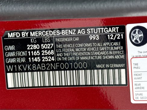 Used 2022 Mercedes-Benz SL 55 AMG 4MATIC image 29