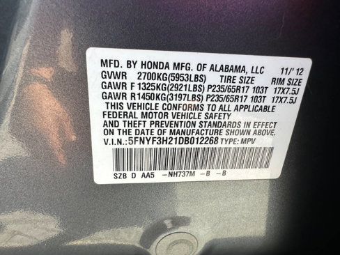 Used 2013 Honda Pilot LX image 9
