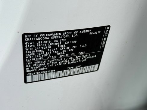 Used 2019 Volkswagen Atlas S w/ Towing Package image 26