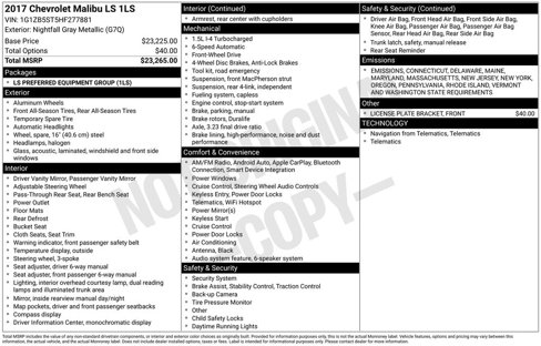 Used 2017 Chevrolet Malibu LS image 56
