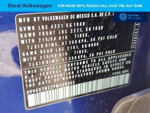 Certified 2023 Volkswagen Taos SE image 33