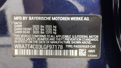 Used 2020 BMW 740i xDrive w/ Interior Design Package image 64