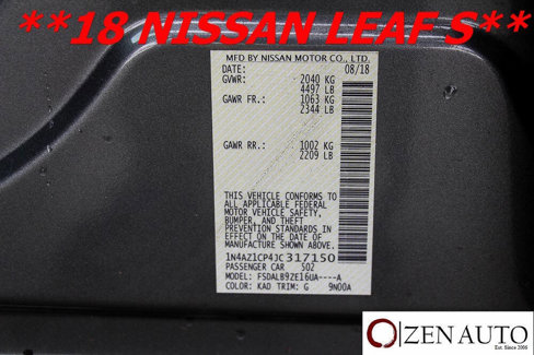 Used 2018 Nissan Leaf S w/ Protection Package image 52