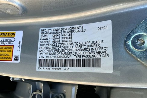 New 2024 Honda Accord EX image 13