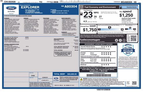 Used 2021 Ford Explorer XLT w/ Equipment Group 202A image 39