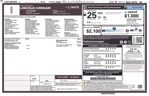 Used 2025 Lincoln Corsair FWD image 68