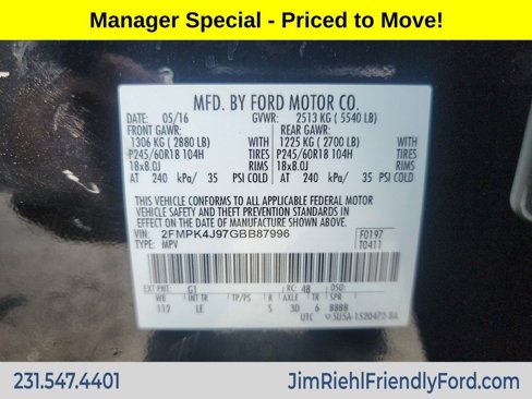 Used 2016 Ford Edge SEL w/ Equipment Group 201A image 29