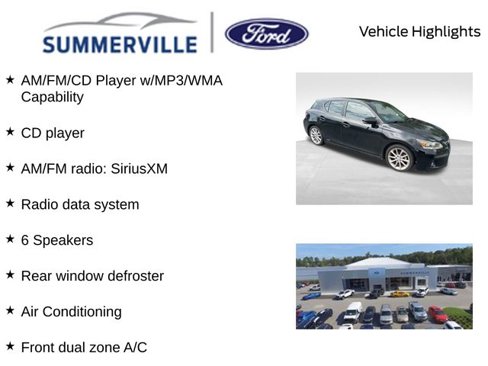 Used 2013 Lexus CT 200h w/ Premium Pkg w/Backup Camera image 2