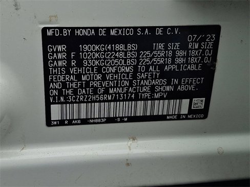 Certified 2024 Honda HR-V Sport image 27