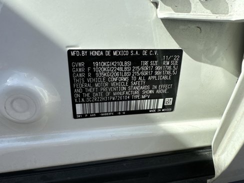 Certified 2023 Honda HR-V LX image 37