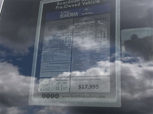 Used 2015 Nissan Titan SV w/ SV Value Truck Package image 27