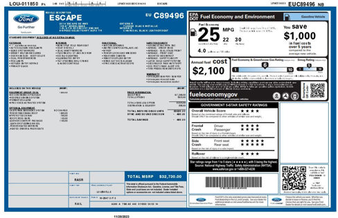 Used 2014 Ford Escape SE w/ Equipment Group 201A image 2