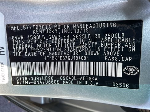 Used 2016 Toyota Avalon XLE image 39