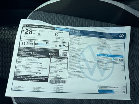 New 2025 Volkswagen Taos S image 33