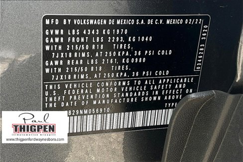 Used 2022 Volkswagen Taos SE image 35