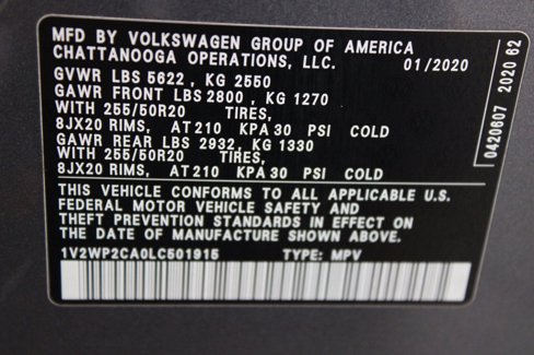 Used 2020 Volkswagen Atlas SE w/ Panoramic Sunroof Package image 19