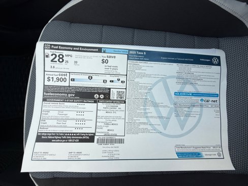 New 2025 Volkswagen Taos S image 33