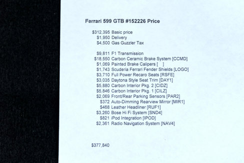 Used 2007 Ferrari 599 GTB Fiorano image 86