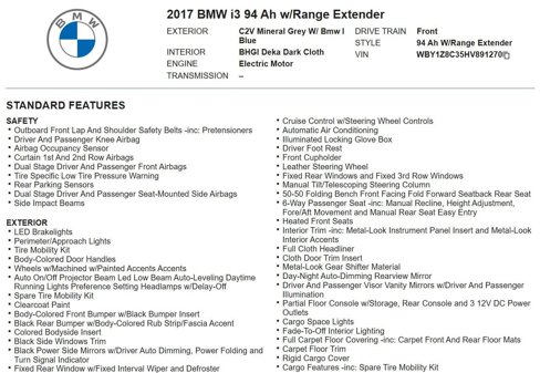 Used 2017 BMW i3 w/ Range Extender image 17