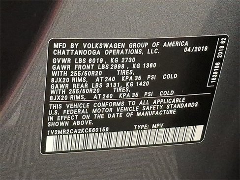 Used 2019 Volkswagen Atlas SEL image 28