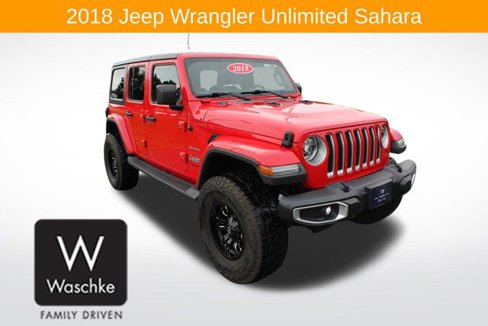Used 2018 Jeep Wrangler Unlimited Sahara image 1