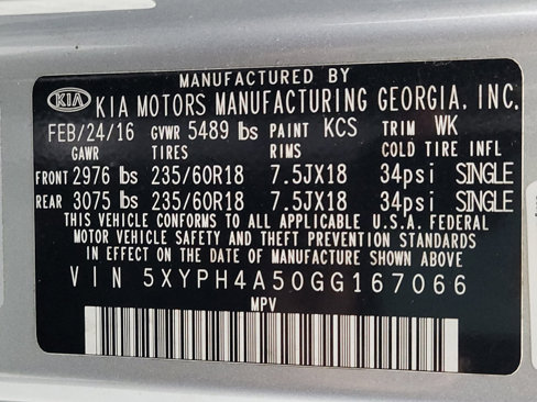 Used 2016 Kia Sorento EX image 33
