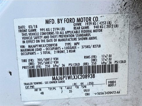 Used 2018 Ford EcoSport Titanium w/ Titanium Cold Weather Package image 34