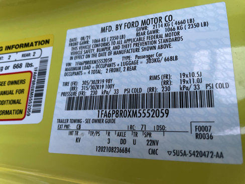 Used 2021 Ford Mustang Mach 1 w/ Mach 1 Handling Package image 47