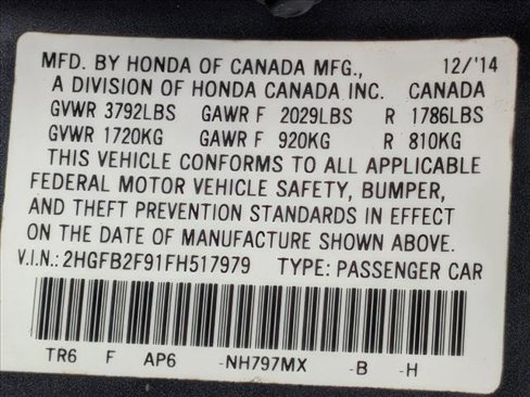 Used 2015 Honda Civic EX-L image 14
