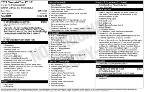 Used 2022 Chevrolet Trax LT w/ LT Convenience Package image 11