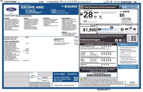 New 2025 Ford Escape Active w/ Tech Pack #1 image 6