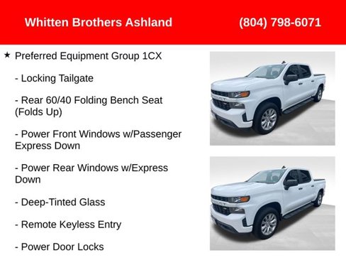 Used 2020 Chevrolet Silverado 1500 Custom w/ Custom Value Package image 2