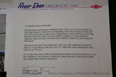 Used 2007 Chevrolet Corvette Convertible w/ Preferred Equipment Group image 73