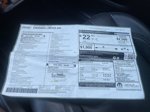 Used 2019 Jeep Cherokee Limited image 66