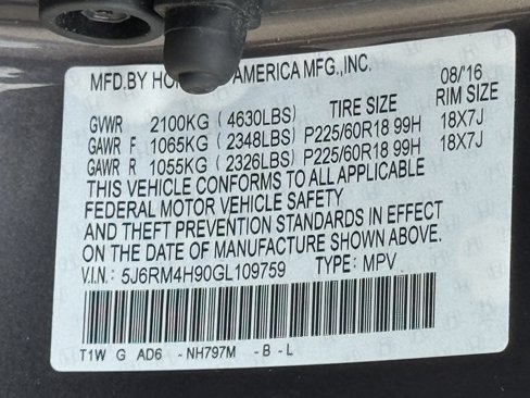 Used 2016 Honda CR-V Touring image 20